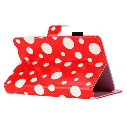10-inch Dots Pattern Anti-scratch PU Leather Card Holder Stand Case Auto Wake / Sleep Tablet Cover