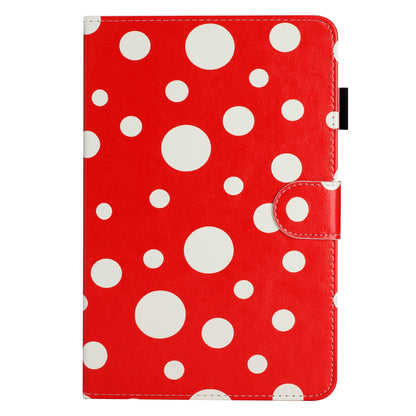 10-inch Dots Pattern Anti-scratch PU Leather Card Holder Stand Case Auto Wake / Sleep Tablet Cover