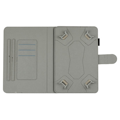 10-inch Dots Pattern Anti-scratch PU Leather Card Holder Stand Case Auto Wake / Sleep Tablet Cover