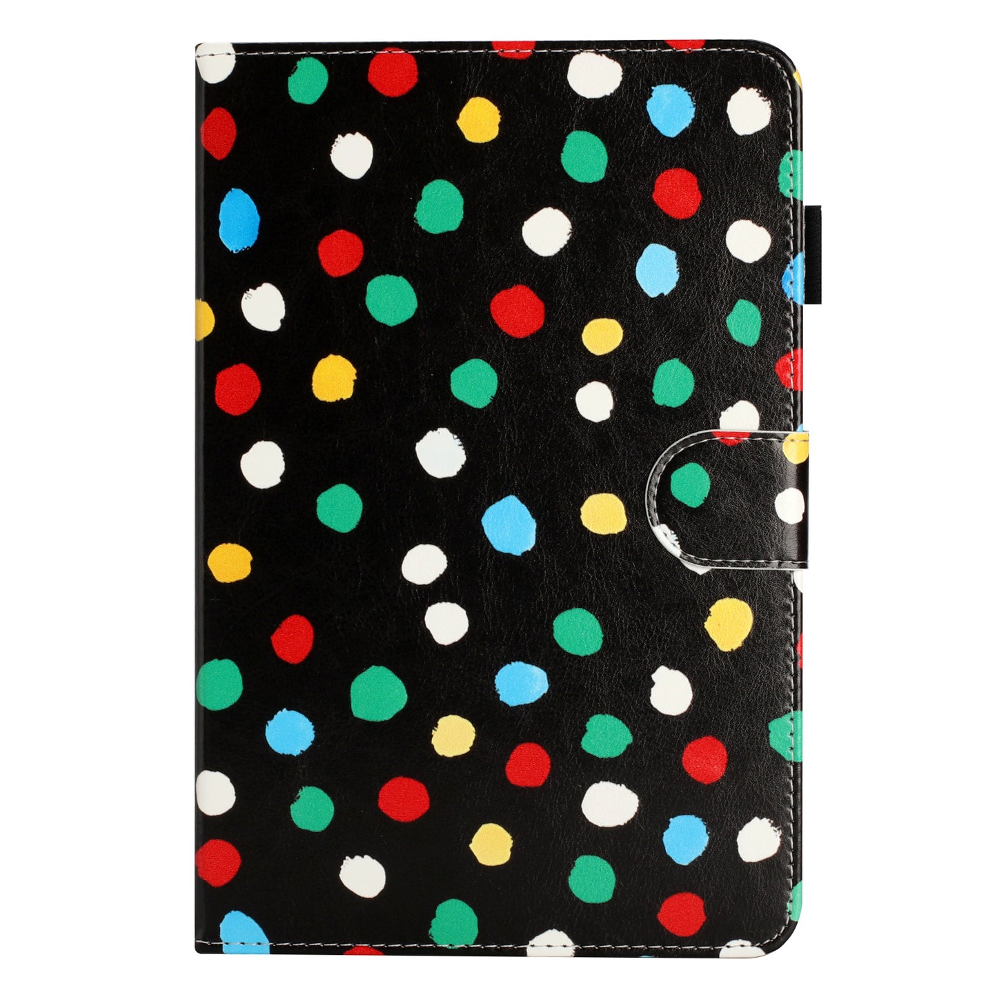 10-inch Dots Pattern Anti-scratch PU Leather Card Holder Stand Case Auto Wake / Sleep Tablet Cover