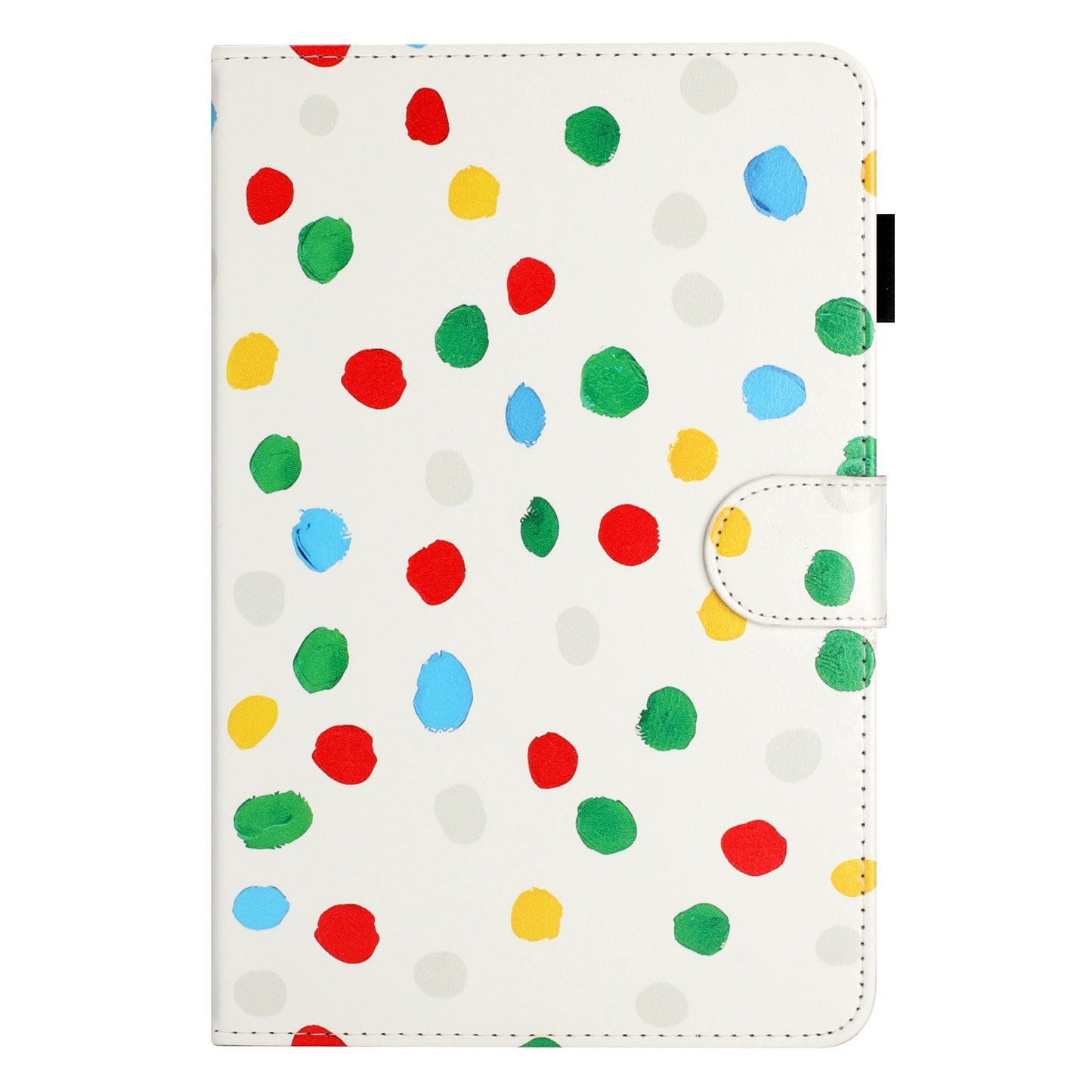 10-inch Dots Pattern Anti-scratch PU Leather Card Holder Stand Case Auto Wake / Sleep Tablet Cover