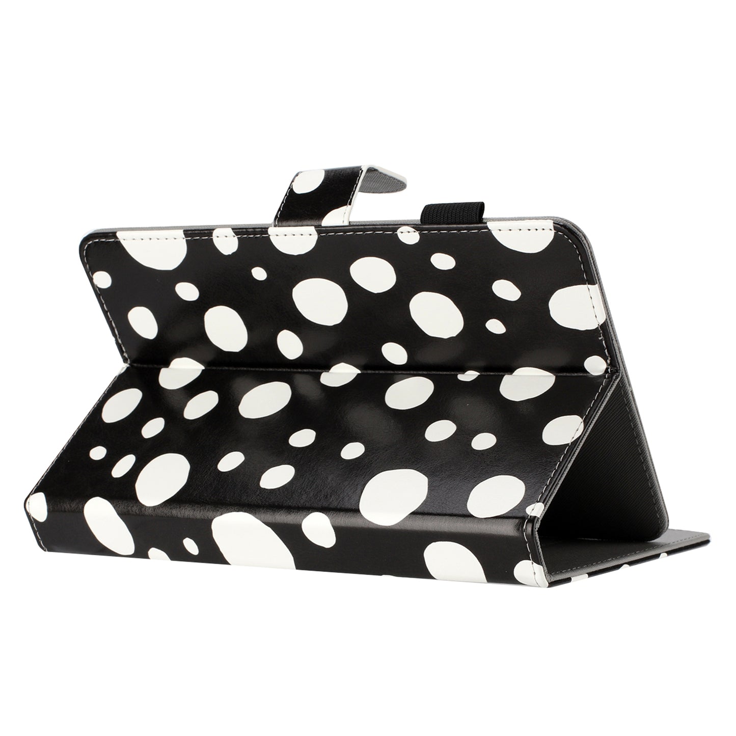 10-inch Dots Pattern Anti-scratch PU Leather Card Holder Stand Case Auto Wake / Sleep Tablet Cover