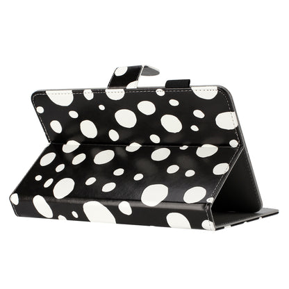 10-inch Dots Pattern Anti-scratch PU Leather Card Holder Stand Case Auto Wake / Sleep Tablet Cover