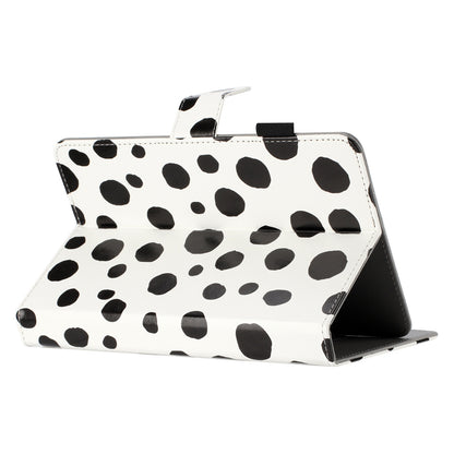10-inch Dots Pattern Anti-scratch PU Leather Card Holder Stand Case Auto Wake / Sleep Tablet Cover
