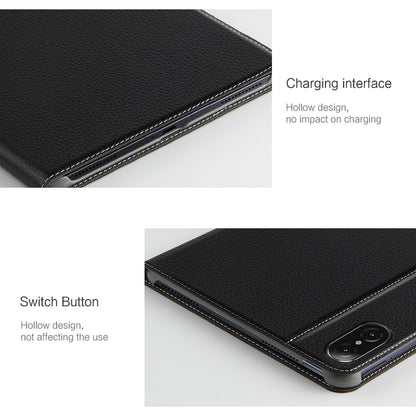 For Honor Pad V8 Genuine Cow Leather Tablet Case Stand Auto Wake / Sleep Cover