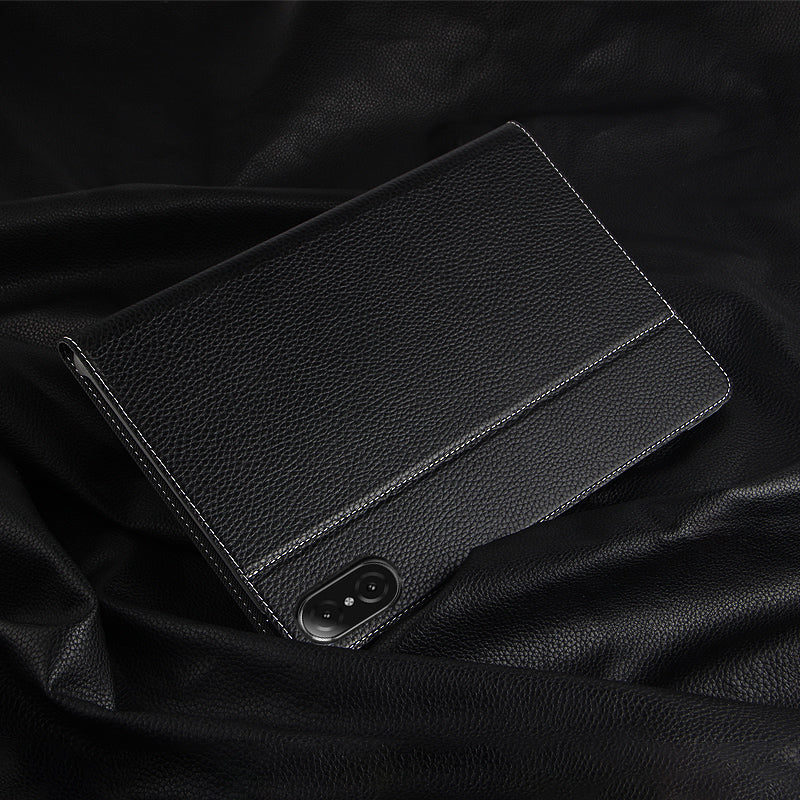 For Honor Pad V8 Genuine Cow Leather Tablet Case Stand Auto Wake / Sleep Cover