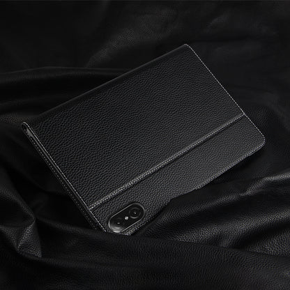 For Honor Pad V8 Genuine Cow Leather Tablet Case Stand Auto Wake / Sleep Cover