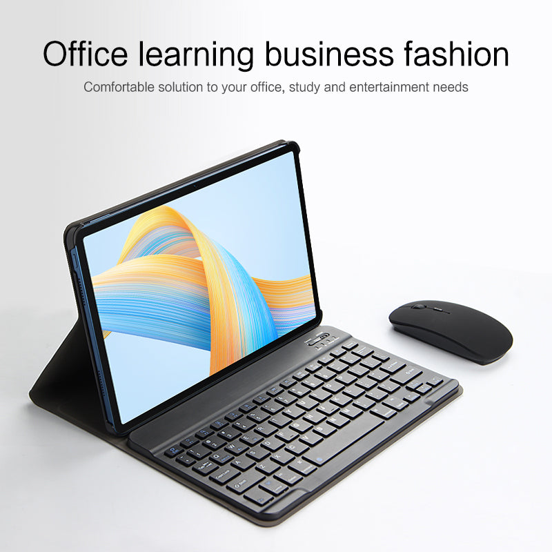 For Honor Pad V8 Tablet Case with Removable Wireless Bluetooth Keyboard PU Leather Stand Cover