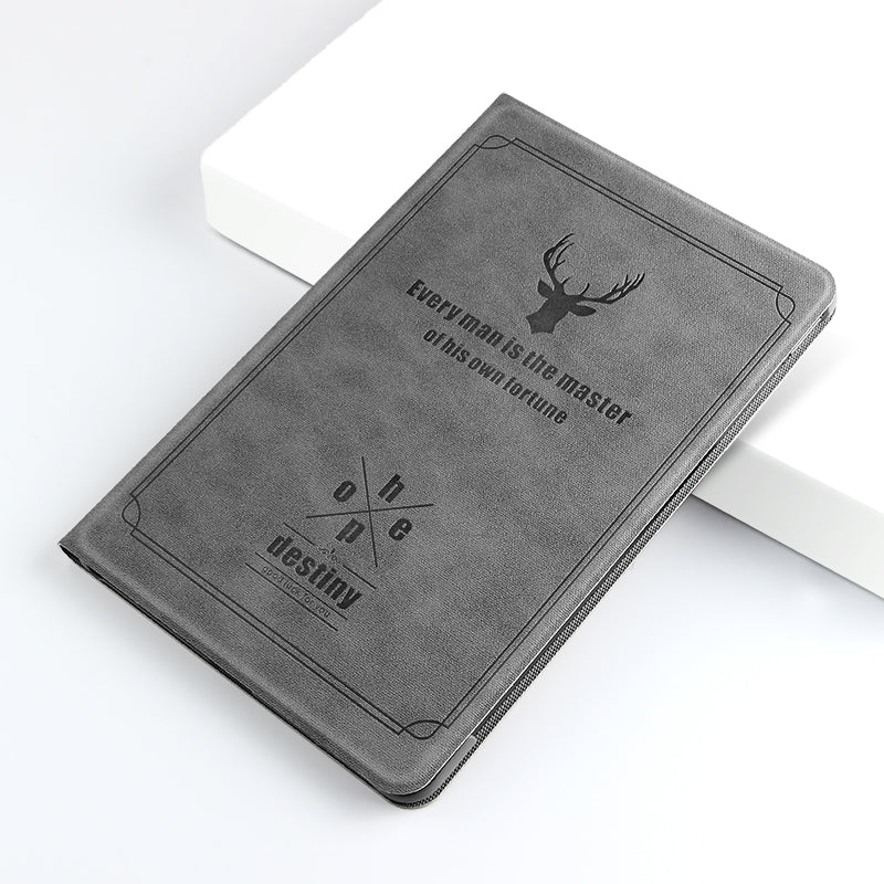 For Honor Pad V8 Deer Pattern Tablet Case PU Leather + PC Stand Cover