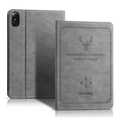 For Honor Pad V8 Deer Pattern Tablet Case PU Leather + PC Stand Cover