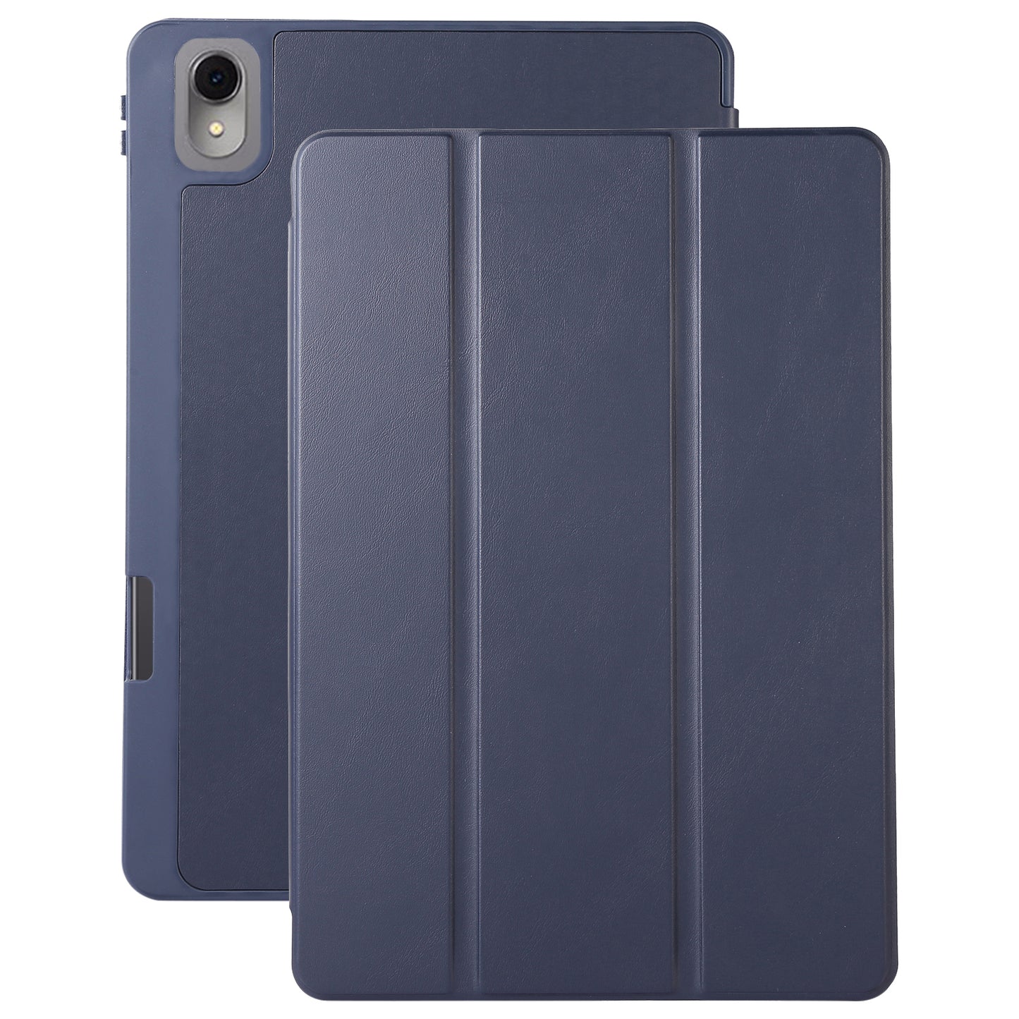 For Huawei MatePad 11 (2023) Solid Color PU Leather Cover Tri-Fold Stand Tablet Case with Pencil Slot
