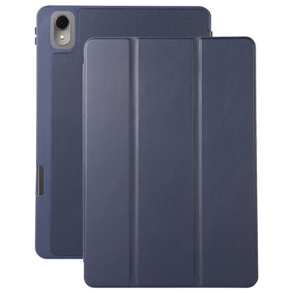 For Huawei MatePad 11 (2023) Solid Color PU Leather Cover Tri-Fold Stand Tablet Case with Pencil Slot
