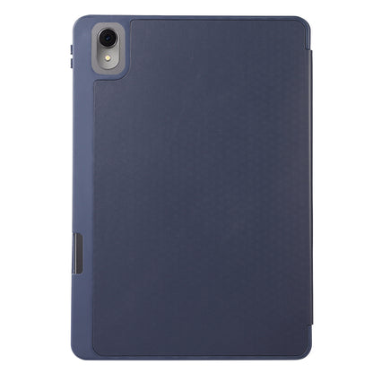 For Huawei MatePad 11 (2023) Solid Color PU Leather Cover Tri-Fold Stand Tablet Case with Pencil Slot