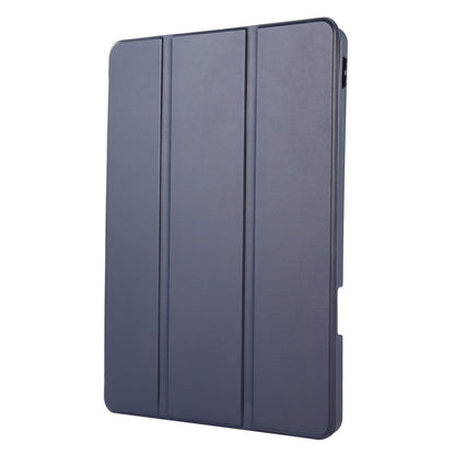 For Huawei MatePad 11 (2023) Solid Color PU Leather Cover Tri-Fold Stand Tablet Case with Pencil Slot
