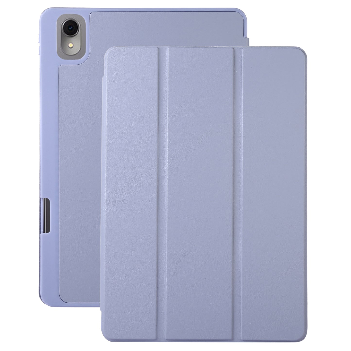 For Huawei MatePad 11 (2023) Solid Color PU Leather Cover Tri-Fold Stand Tablet Case with Pencil Slot