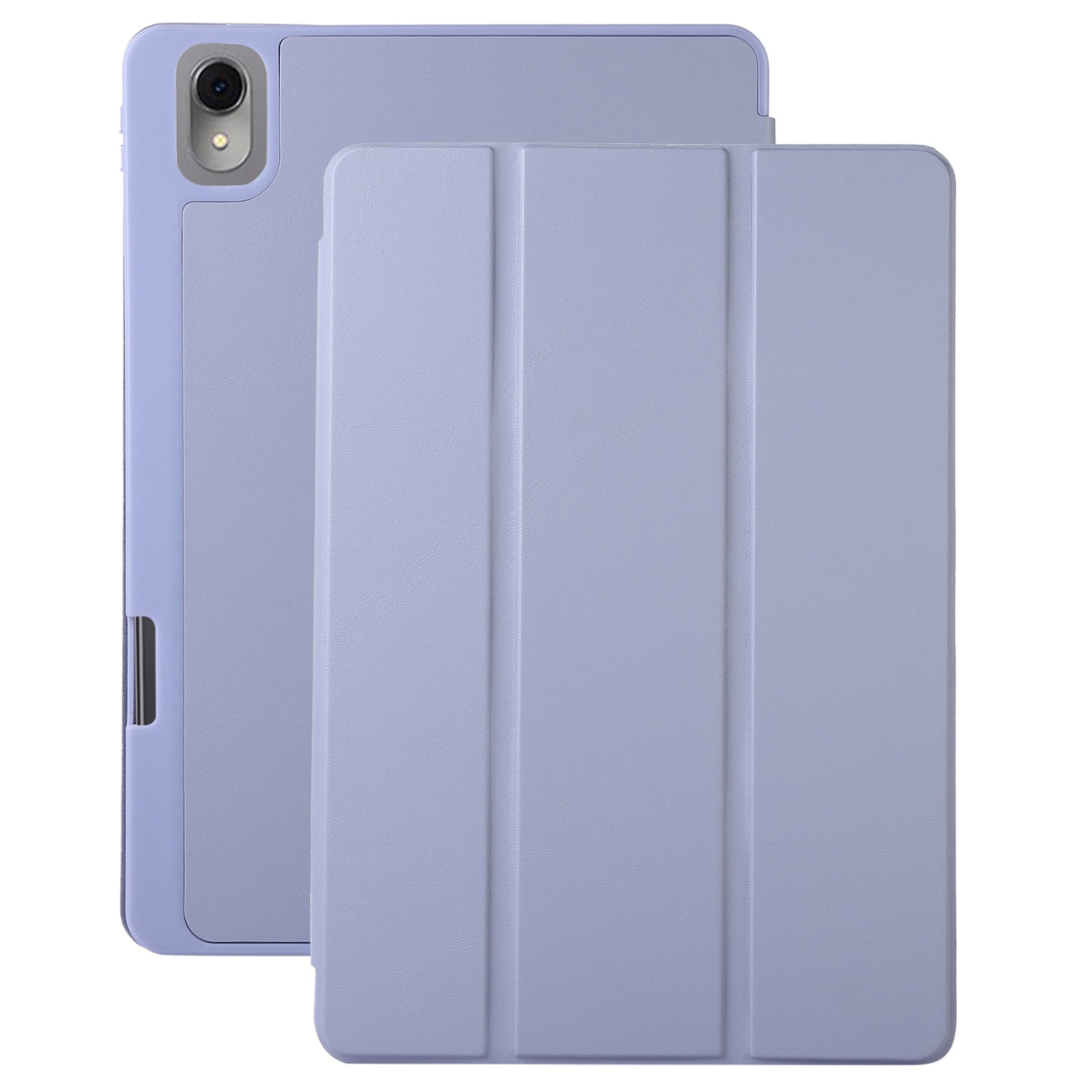 For Huawei MatePad 11 (2023) Solid Color PU Leather Cover Tri-Fold Stand Tablet Case with Pencil Slot