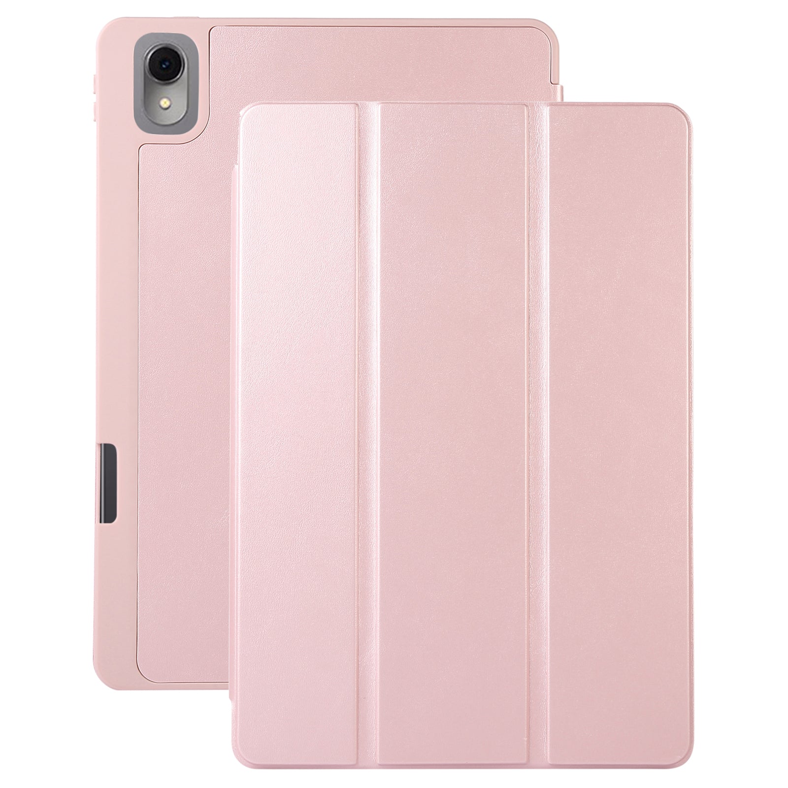 For Huawei MatePad 11 (2023) Solid Color PU Leather Cover Tri-Fold Stand Tablet Case with Pencil Slot