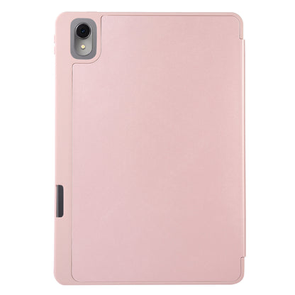 For Huawei MatePad 11 (2023) Solid Color PU Leather Cover Tri-Fold Stand Tablet Case with Pencil Slot