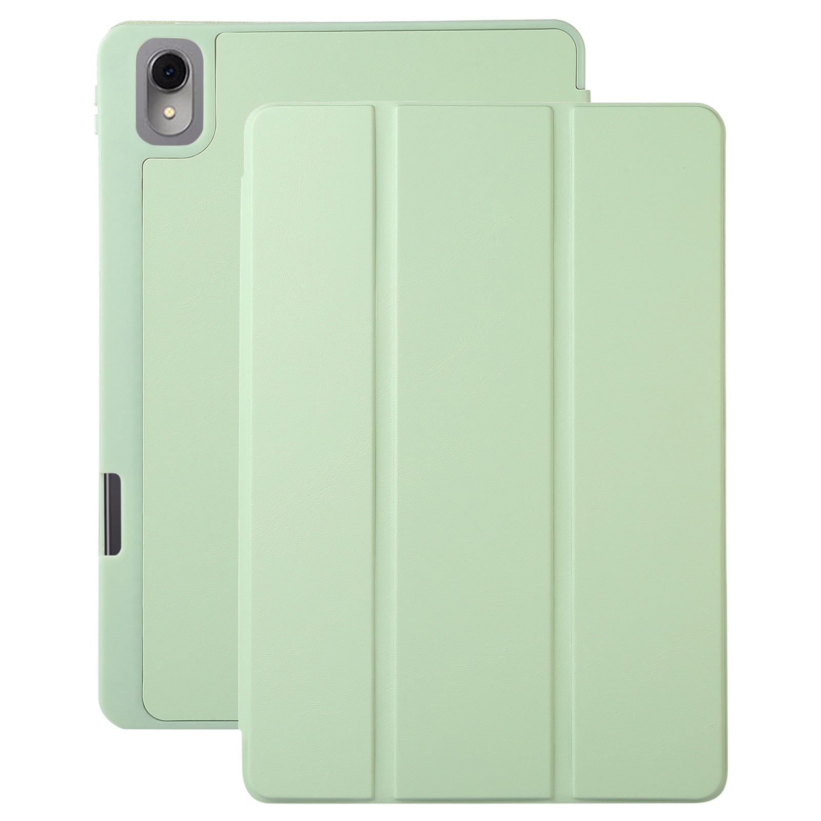 For Huawei MatePad 11 (2023) Solid Color PU Leather Cover Tri-Fold Stand Tablet Case with Pencil Slot