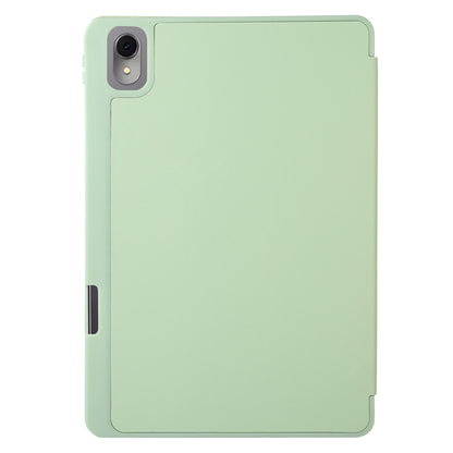 For Huawei MatePad 11 (2023) Solid Color PU Leather Cover Tri-Fold Stand Tablet Case with Pencil Slot