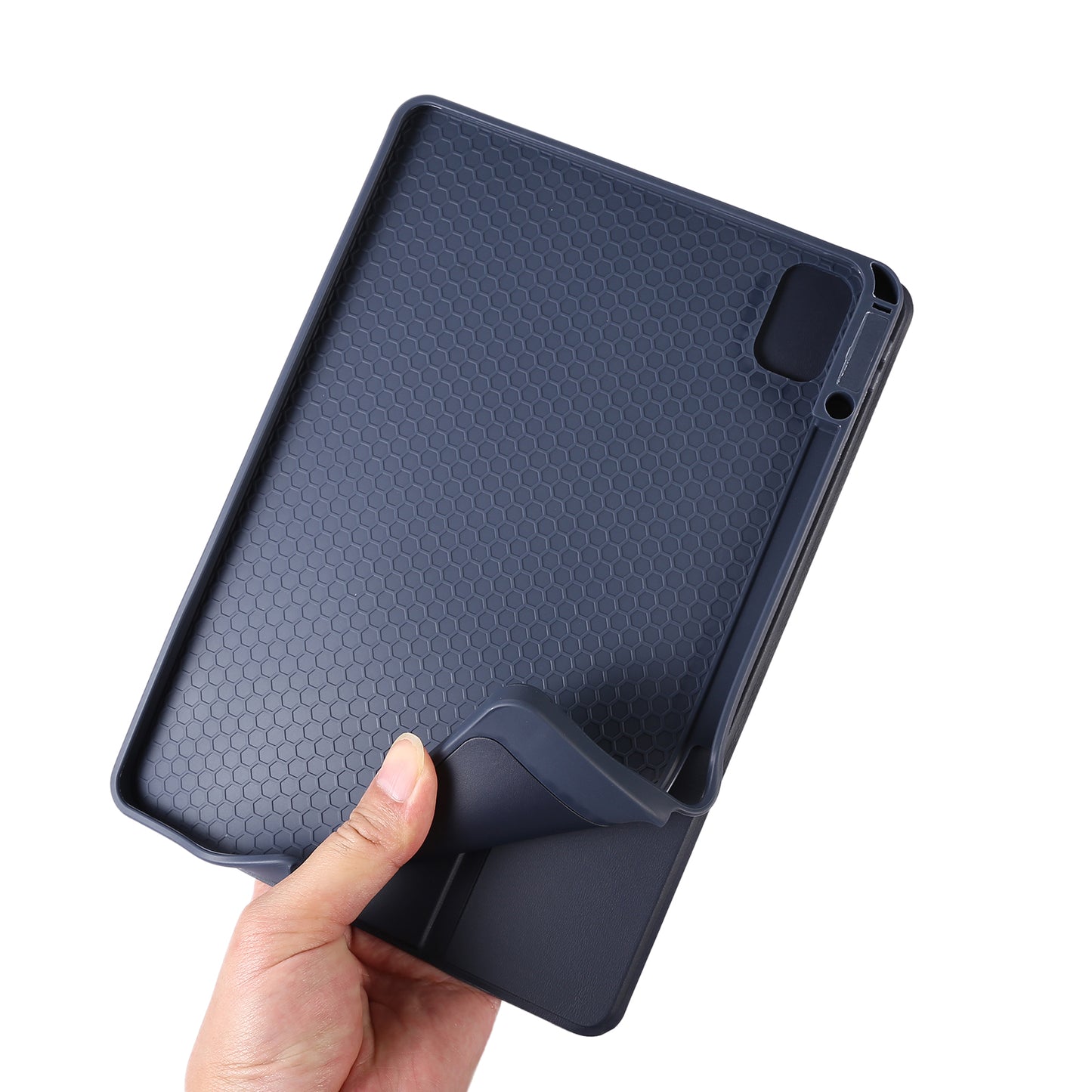 For Huawei MatePad 11 (2023) Solid Color PU Leather Cover Tri-Fold Stand Tablet Case with Pencil Slot