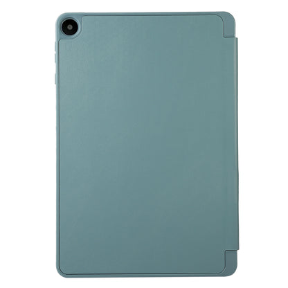For Huawei MatePad SE 10.4-inch Solid Color PU Leather Tablet Cover Tri-Fold Stand Anti-drop Case with Pencil Slot