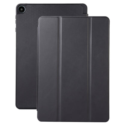 For Huawei MatePad SE 10.4-inch Solid Color PU Leather Tablet Cover Tri-Fold Stand Anti-drop Case with Pencil Slot