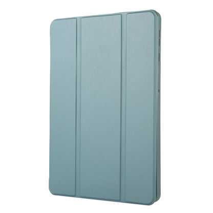 For Huawei MatePad SE 10.4-inch Solid Color PU Leather Tablet Cover Tri-Fold Stand Anti-drop Case with Pencil Slot