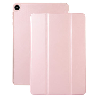 For Huawei MatePad SE 10.4-inch Solid Color PU Leather Tablet Cover Tri-Fold Stand Anti-drop Case with Pencil Slot