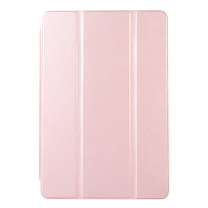 For Huawei MatePad SE 10.4-inch Solid Color PU Leather Tablet Cover Tri-Fold Stand Anti-drop Case with Pencil Slot