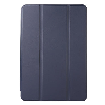 For Huawei MatePad SE 10.4-inch Solid Color PU Leather Tablet Cover Tri-Fold Stand Anti-drop Case with Pencil Slot