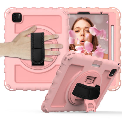 For iPad Pro 11-inch (2018) / (2020) / (2021) / (2022) / Air (2022) / (2020) Shockproof Kickstand Case Silicone+PC Tablet Cover