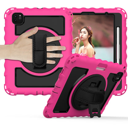 For iPad Pro 11-inch (2018) / (2020) / (2021) / (2022) / Air (2022) / (2020) Shockproof Kickstand Case Silicone+PC Tablet Cover
