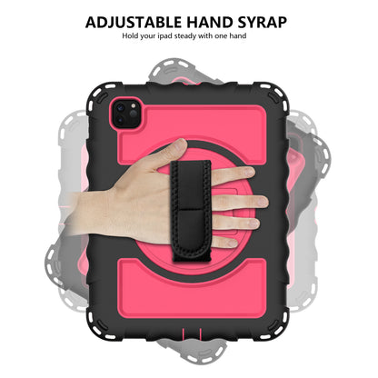 For iPad Pro 11-inch (2018) / (2020) / (2021) / (2022) / Air (2022) / (2020) Shockproof Kickstand Case Silicone+PC Tablet Cover