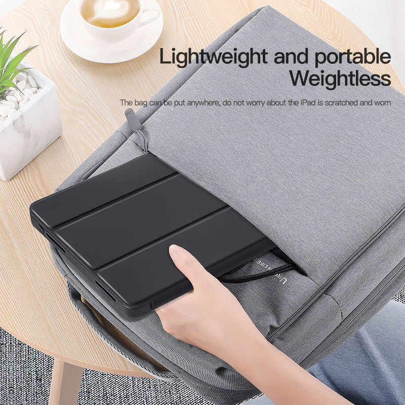 For iPad Pro 11 (2020) / (2021) / (2022) Shockproof Case PU Leather + TPU Tablet Case Tri-fold Stand Cover with Pen Slot