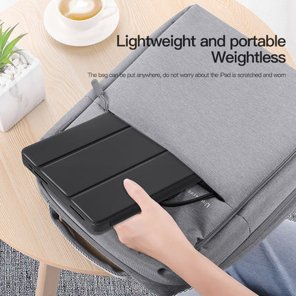 For iPad Pro 11 (2020) / (2021) / (2022) Shockproof Case PU Leather + TPU Tablet Case Tri-fold Stand Cover with Pen Slot
