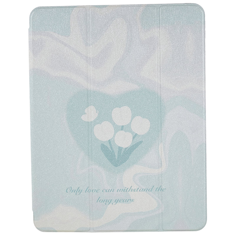 For iPad 10.2 (2019) / (2020) / (2021) PU Leather Pattern Tablet Case Stand Rotating Cover with Detachable Pencil Holder