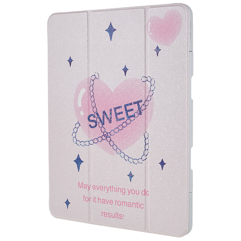 For iPad 10.2 (2019) / (2020) / (2021) PU Leather Pattern Tablet Case Stand Rotating Cover with Detachable Pencil Holder