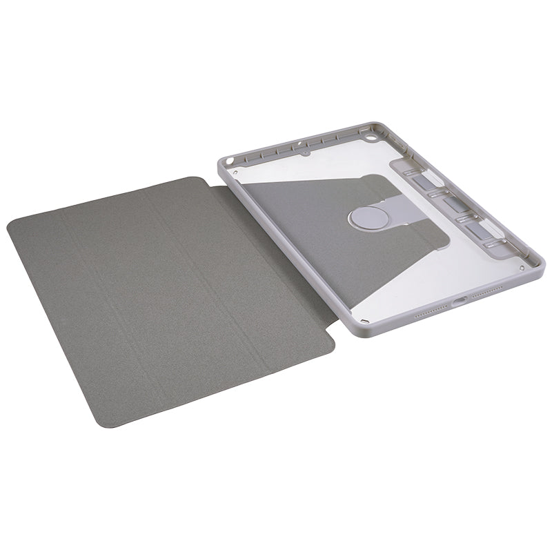 For iPad 10.2 (2019) / (2020) / (2021) PU Leather Pattern Tablet Case Stand Rotating Cover with Detachable Pencil Holder