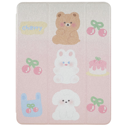 For iPad 10.2 (2019) / (2020) / (2021) PU Leather Pattern Tablet Case Stand Rotating Cover with Detachable Pencil Holder