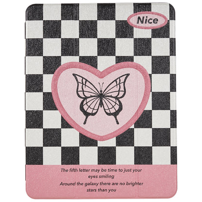 For iPad 10.2 (2019) / (2020) / (2021) PU Leather Pattern Tablet Case Stand Rotating Cover with Detachable Pencil Holder