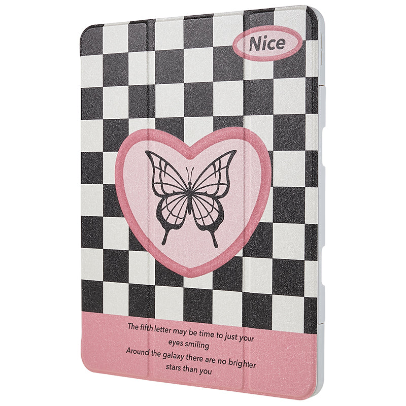 For iPad 10.2 (2019) / (2020) / (2021) PU Leather Pattern Tablet Case Stand Rotating Cover with Detachable Pencil Holder