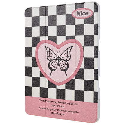 For iPad 10.2 (2019) / (2020) / (2021) PU Leather Pattern Tablet Case Stand Rotating Cover with Detachable Pencil Holder
