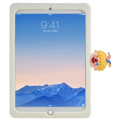 Tablet Case for iPad Air (2013) / Air 2 / iPad 9.7-inch (2017) / (2018) Rotary Kickstand Happy Clown PC+Silicone Cover