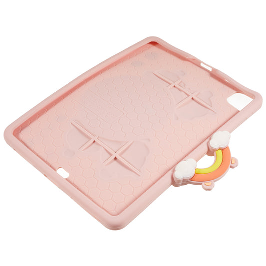 For iPad Air (2020) / (2022) / iPad Pro 11 (2020) / (2021) / (2022) PC+Silicone Case Rotary Kickstand Cartoon Bear Tablet Cover