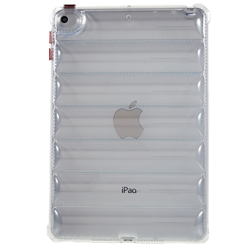 For iPad mini 4 / mini (2019) 7.9 inch Airbag Tablet Case Down Jacket Design Drop-proof Clear TPU Cover