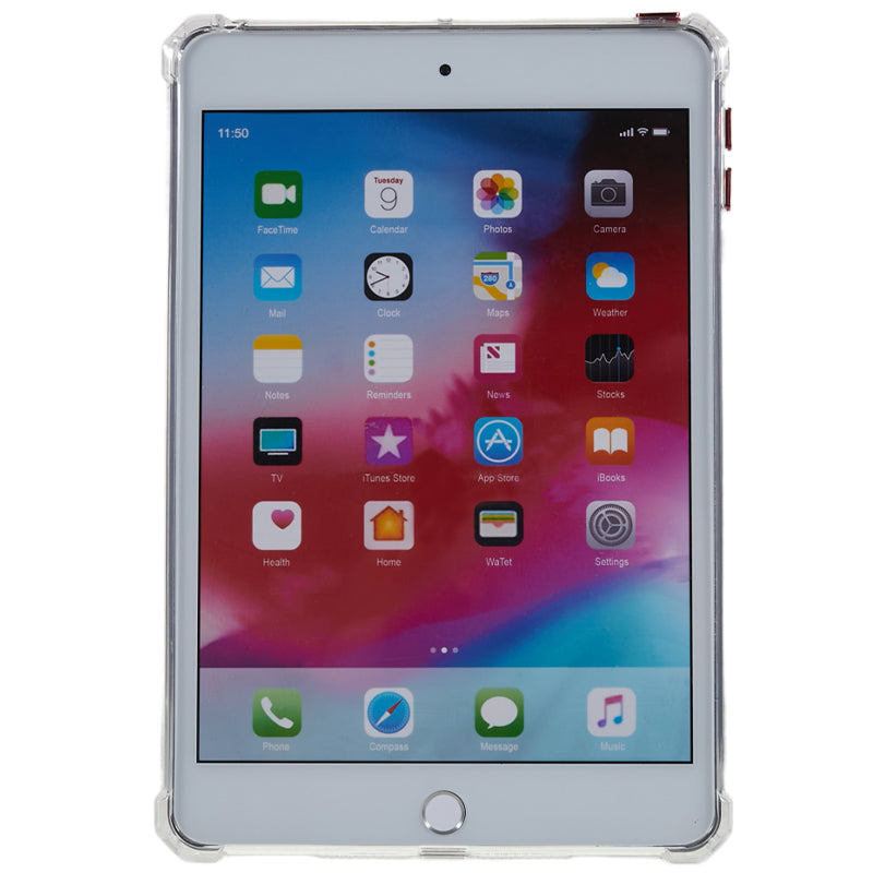 For iPad mini 4 / mini (2019) 7.9 inch Airbag Tablet Case Down Jacket Design Drop-proof Clear TPU Cover