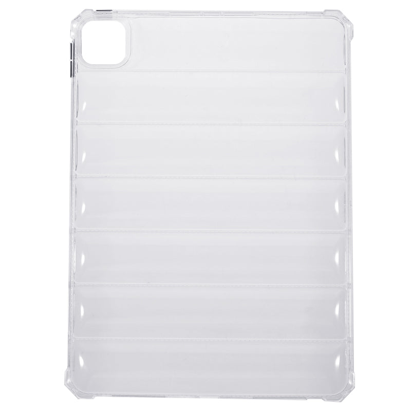 For iPad Pro 11 (2020) / (2021) / (2022) TPU Tablet Case Airbag Down Jacket Design Tablet Clear Cover Protector