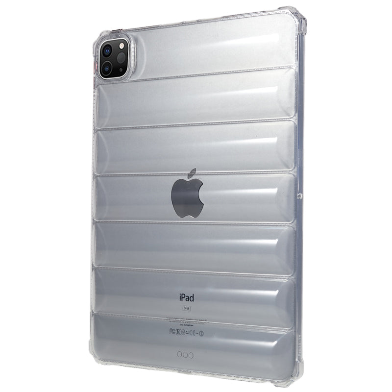 For iPad Pro 11 (2020) / (2021) / (2022) TPU Tablet Case Airbag Down Jacket Design Tablet Clear Cover Protector