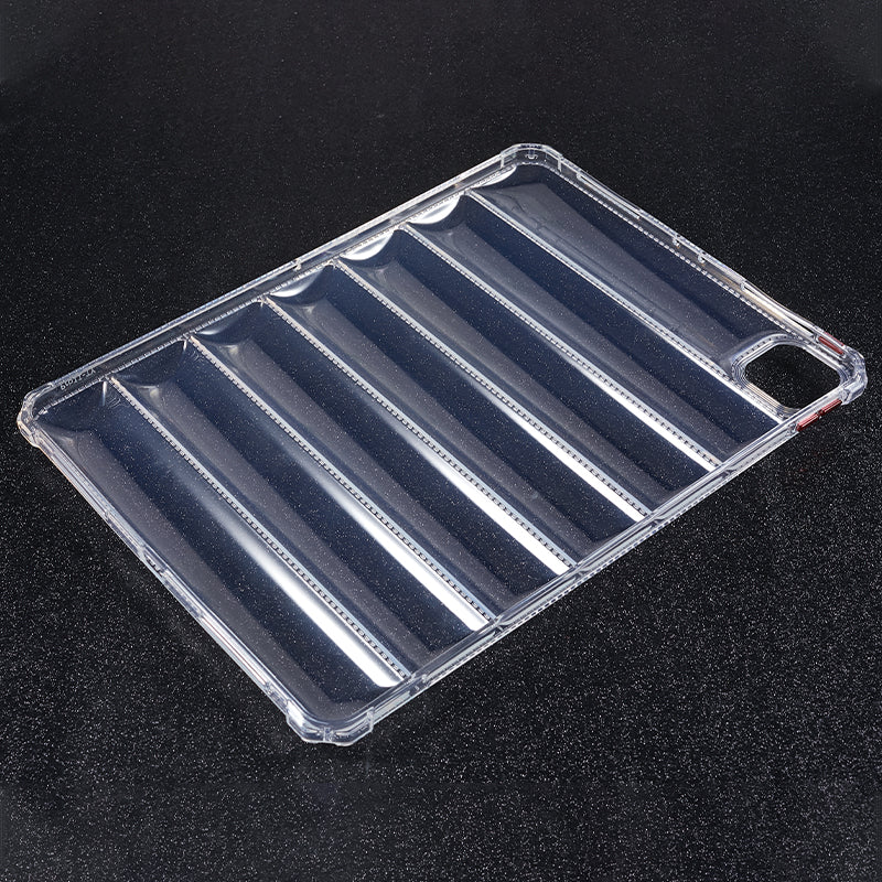 For iPad Pro 11 (2020) / (2021) / (2022) TPU Tablet Case Airbag Down Jacket Design Tablet Clear Cover Protector